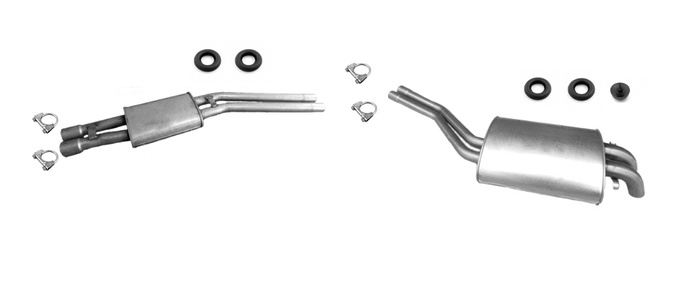 Auspuff für MERCEDES SL (R107) 280 350 450 CABRIO Auspuffanlage