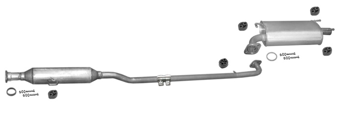 Auspuff TOYOTA CAMRY XV4 2.4 VVT-i Stufenheck Auspuffanlage