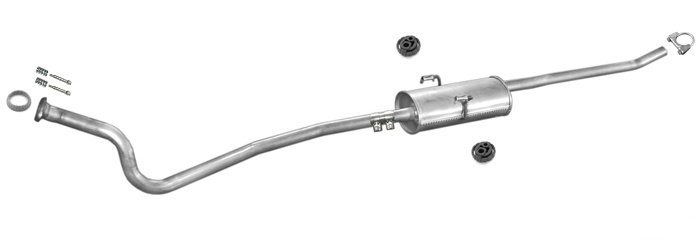 Mittelschalldämpfer CITROEN JUMPY PEUGEOT EXPERT 1.9 D 1995-2000 Auspuff