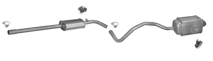 Auspuff für RENAULT MEGANE II & SCENIC II 1.4 Auspuffanlage