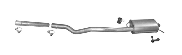 Endschalldämpfer für VW TRANSPORTER V (T5) 2.0 115PS Ab 2003 Auspuff