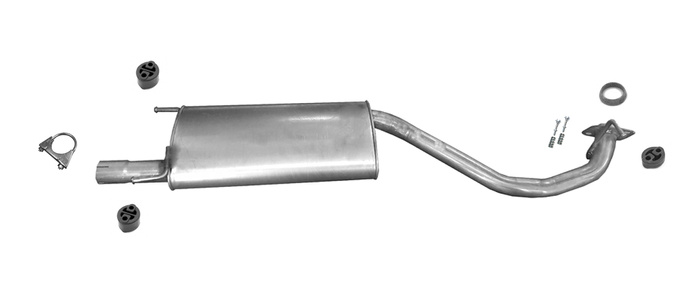 Mittelschalldämpfer für LEXUS RX 400H 3.3 272PS Hybrid 2005-2008 Auspuff