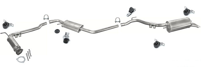 Auspuff VW T4 TRANSPORTER IV 1.9 TD 2.4 D 2.5 TDI LWB-lang 1996-2003 DECAT