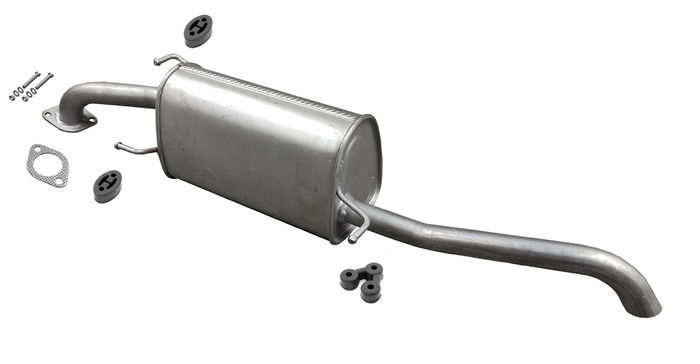 Endschalldämpfer für CHEVROLET AVEO (T250, T255) 1.4 Stufenheck Auspuff Endtopf