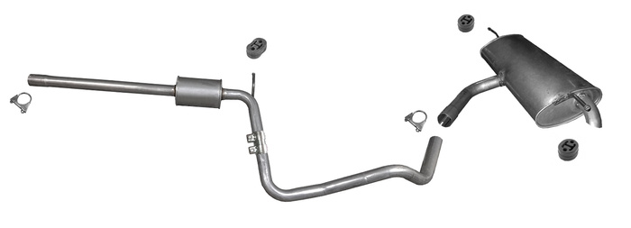 Auspuff für SEAT LEON III 1.2 TSi ab 2013 Auspuffanlage