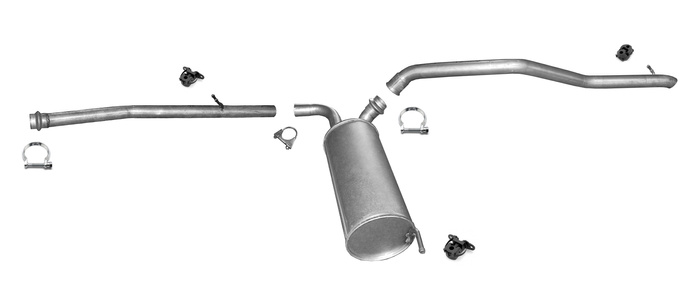 Auspuff für PEUGEOT EXPERT II 2.0 HDI 100 130 165 LWB-lange für mit DPF ab 2010