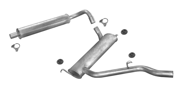 Auspuff für VW LT (28-35) (40-55) 2.4 D 2.0 75PS 2.7 D 65PS Bus Kasten 1975-1982