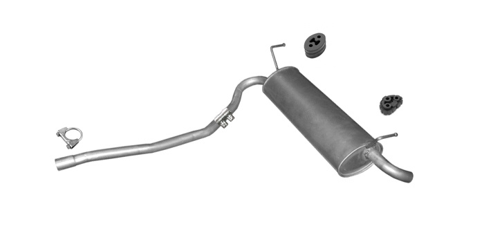 Endschalldämpfer für Fiat Panda (169) 1.2 4x4 Auch Van Auspuff Endtopf