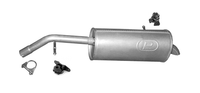 Endschalldämpfer für  Peugeot 207 Citroen C3 Picasso 1.4 1.6 16V Auspuff Endtopf