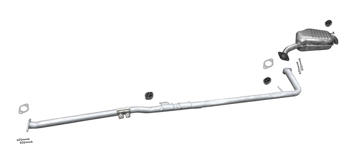 Auspuff für HYUNDAI i40 CW 1.7 CRDI 2011-2015 Auspuffanlage