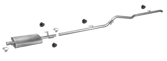 Auspuff VW LT 46 2.5 2.8 TDI XLWB-Längste 1996-2006 Auspuffanlage