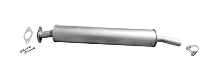 Mittelschalldämpfer  für FORD FOCUS III C-MAX II 1.6 EcoBoost Auspuff Mitteltopf