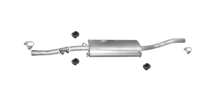 Mittelschalldämpfer für MERCEDES VIANO VITO 2.0 2.2 CDI 109 111 115 LWB Auspuff