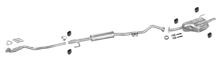 Auspuff OPEL ASTRA G 1.4 16V Kombi 09.2000-09.2004 Auspuffanlage