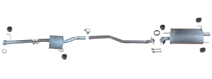 Auspuff für TOYOTA PREVIA II 2.4 2000-2003 Auspuffanlage