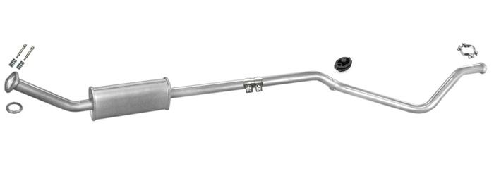 Mittelschalldämpfer für CITROËN C4 I 1.6 16V PEUGEOT 307 1.6 16V Auspuff