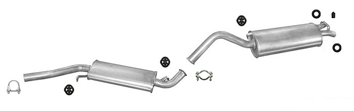 Auspuff AUDI 100 (C3) 2.2 2.3 Stufenheck Kombi Auspuffanlage
