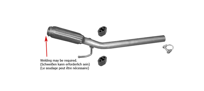 Rohr Vorne für SEAT CORDOBA IBIZA / SKODA FABIA ROOMSTER / VW POLO 06-10 1.9TDi