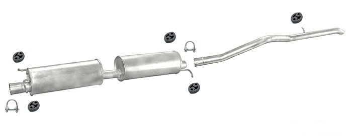 Auspuff FORD TRANSIT 2.0 DI TDCi 100/125PS SWB-Kurz 2000-2006 Auspuffanlage