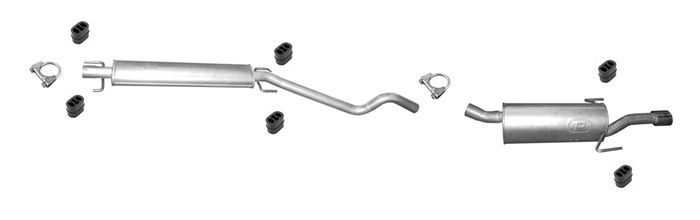 Auspuff für OPEL ASTRA H GTC 1.9 CDTi mit KAT Auspuffanlage