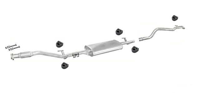 Auspuff MERCEDES SPRINTER 210 212 310 312 D SWB ohne KAT Auspuffanlage