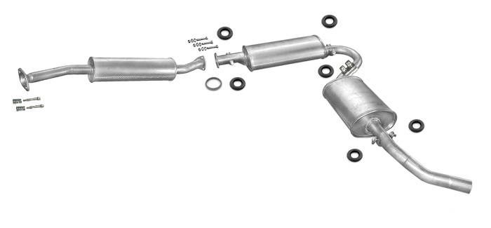 Auspuff FIAT DUCATO II 1.9 2.5 D Auspuffanlage
