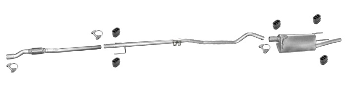 Auspuff OPEL COMBO C 1.3 CDTI Auspuffanlage