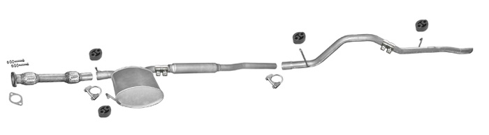 Auspuff FORD WINDSTAR 3.0 3.8 V6 Auspuffanlage