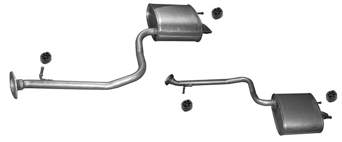 Endschalldämpfer für Lexus IS 300H 2.5 133KW Auspuff Endtopf