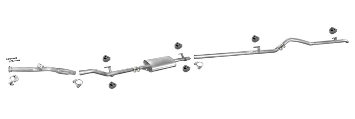 Auspuff MERCEDES SPRINTER 208 211 213 CDI XLWB ohne KAT +Rohr Auspuffanlage