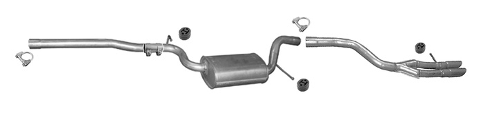 Auspuff für VW PASSAT B7 2.0 TDi Auspuffanlage