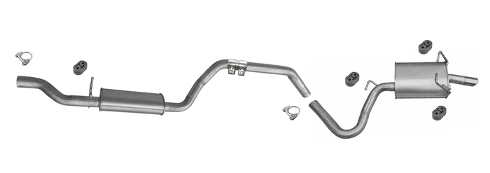 Auspuff für FIAT FREEMONT 2.0 JTD Multijet 163/170PS 4WD 2011-2013 Auspuffanlage