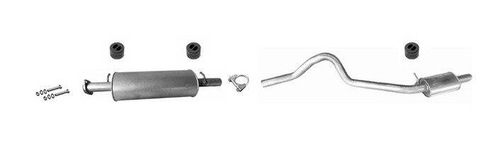 Auspuff für LAND ROVER DISCOVERY I 2.5 TDi 113PS Auspuffanlage