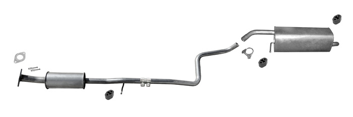 Auspuff für FORD ECOSPORT 1.0 EcoBoost 125PS 140PS 10.2013-10.2017 Auspuffanlage