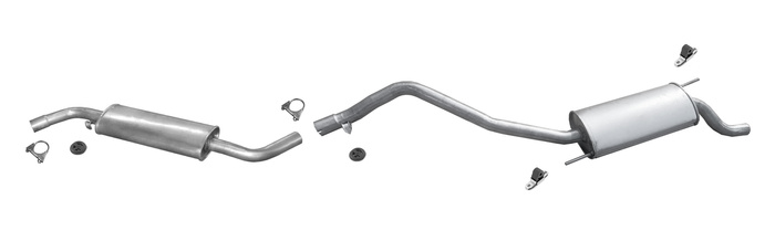 Auspuff VW T4 TRANSPORTER IV 1.9 D 2.0 2.4 D 2.5 SWB 1990-1995 Auspuffanlage