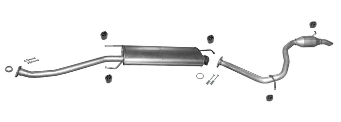 Auspuff für TOYOTA RAV 4 IV 2.5 Hybrid Auspuffanlage
