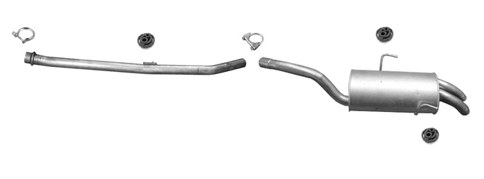 Auspuff PEUGEOT 807 2.2 HDI 128PS Auspuffanlage