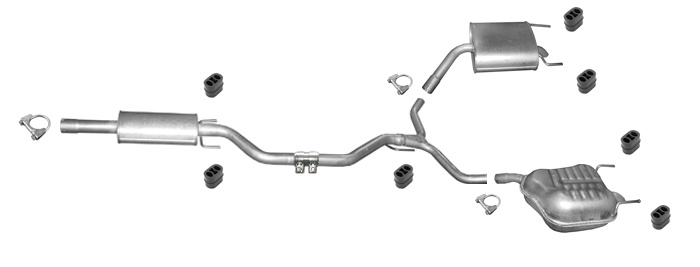 Auspuff OPEL VECTRA C 2.2 Direct 3.2 V6 Auspuffanlage