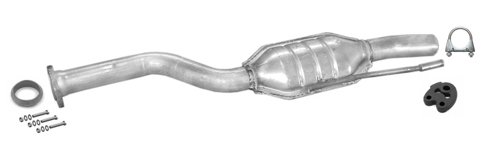 Mittelschalldämpfer für  MERCEDES E-Klasse (W124) E250 D 113P Auspuff Mitteltopf