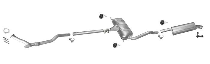 Auspuff für VW PASSAT B5 & B5 FL 1.8 T Turbo Automatikgetriebe Auspuffanlage