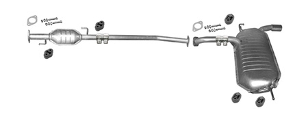 Auspuff für Hyundai Tuscon und Kia Sportage 2.0 2WD Auspuffanlage