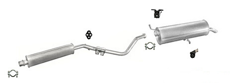 Auspuff CITROEN C4 I 2.0 136PS Auspuffanlage