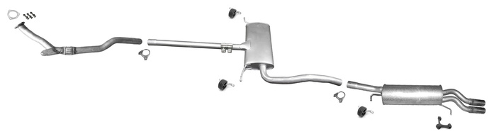 Auspuff für AUDI A6 (C5) 1.8 T 20V Automatikgetriebe 05.2001-2005 Auspuffanlage