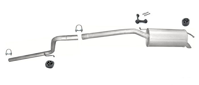 Auspuff VW CADDY III 1.9 TDI 2004-2010 Auspuffanlage