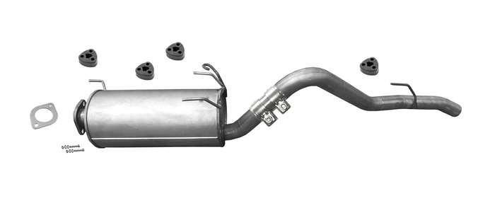 Endschalldämpfer für ISUZU D-MAX II 1.9 Ddi 2.5 CRDi 163PS +4x4 ab 2012 Auspuff