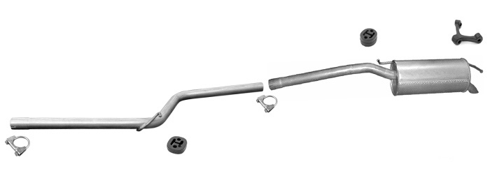 Auspuff VW CADDY III Maxi 1.6 1.9 2.0 TDI 2007-2015 Auspuffanlage