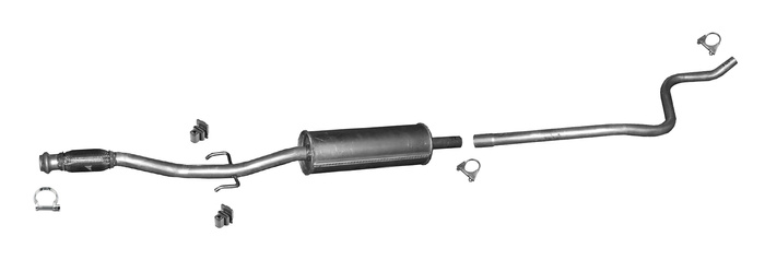 Mittelschalldämpfer für CITROEN DS3 C3 II / DS 3 1.2 VTi 82 Auspuff