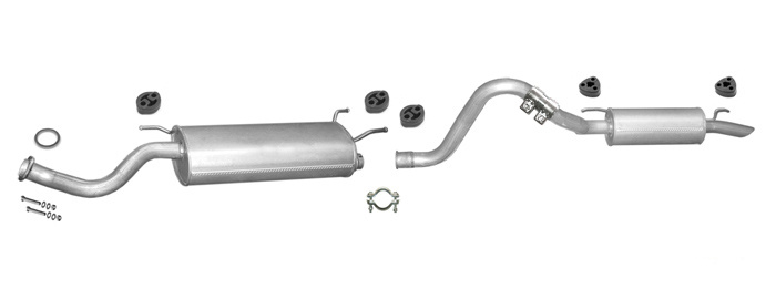 Auspuff TOYOTA LAND CRUISER (J10) 4.2 TD 204PS Auspuffanlage