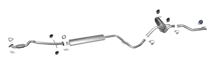 Auspuff für CHEVROLET CRUZE (J300) (J308) 1.6 ab 2009 +Rohr Vorne Auspuffanlage