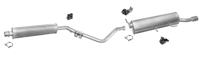 Auspuff PEUGEOT 307 CC 2.0 136PS Cabriolet 2003-2005 Auspuffanlage